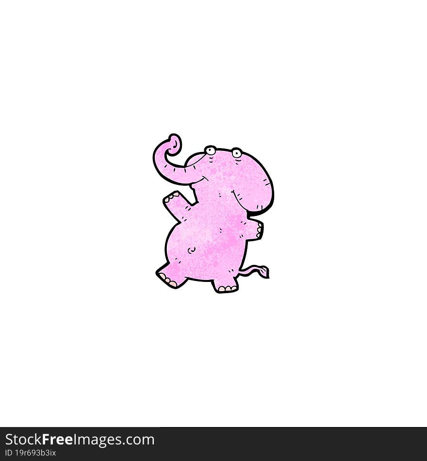 cartoon pink elephant