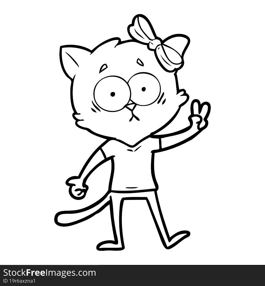 cartoon cat. cartoon cat