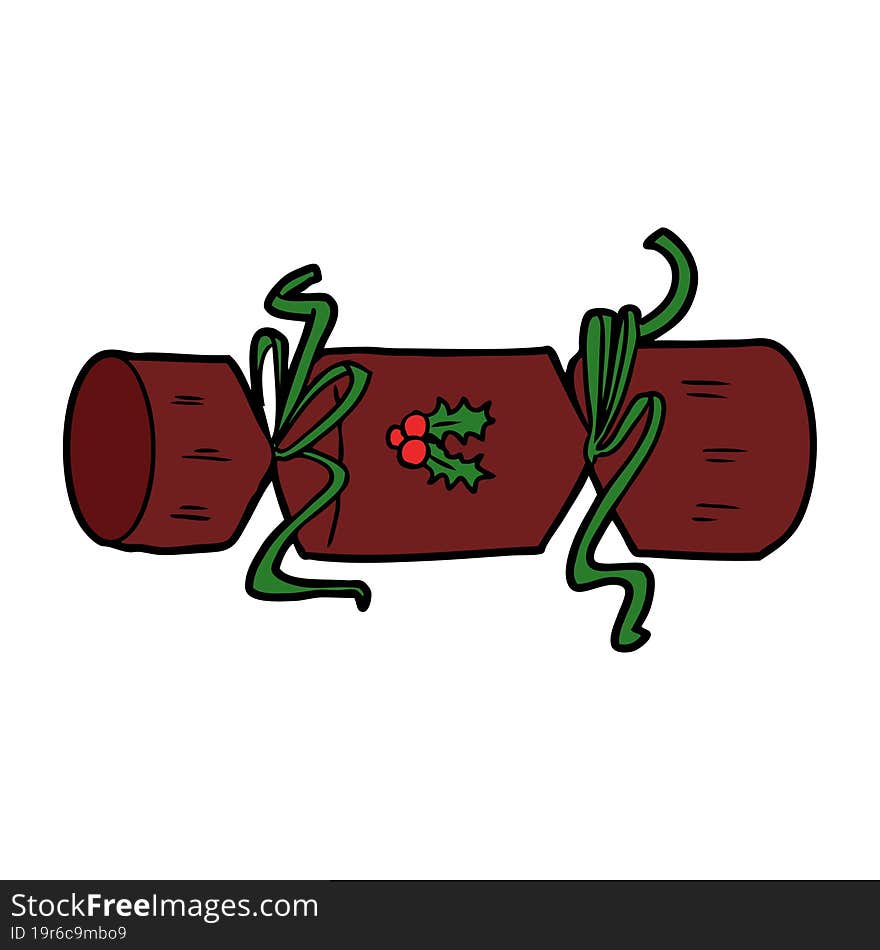 xmas cracker cartoon. xmas cracker cartoon