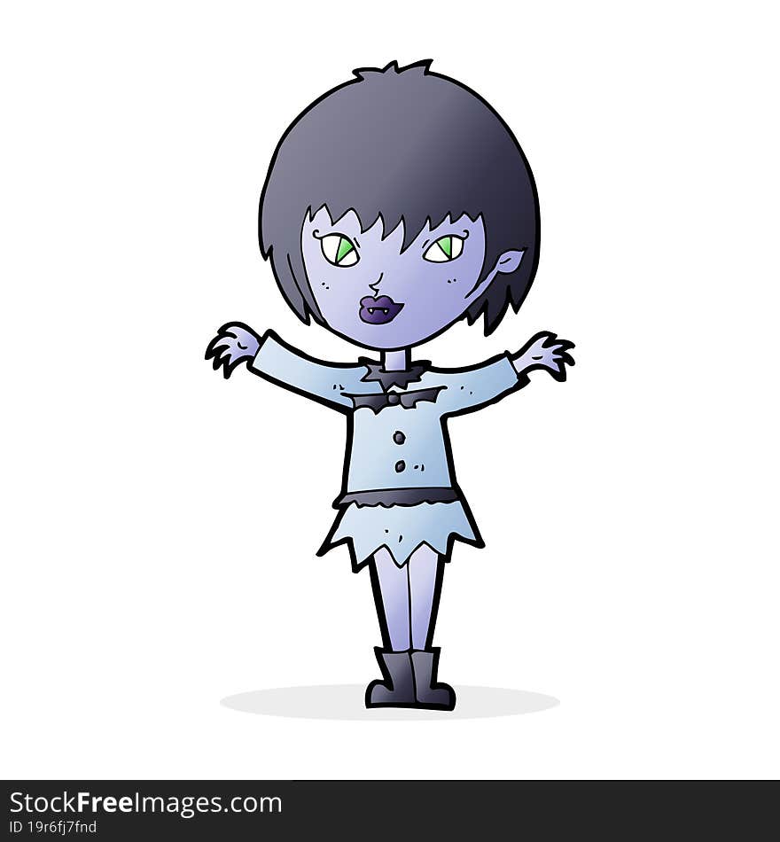 cartoon vampire girl