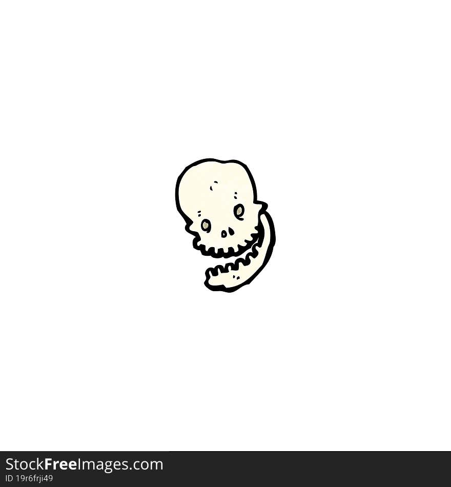 cartoon skull