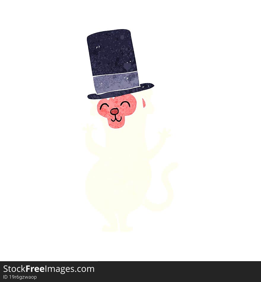 Cartoon Monkey In Top Hat