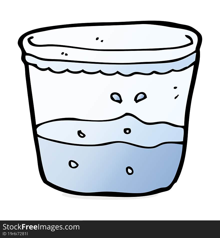 Cartoon Glass Of Water