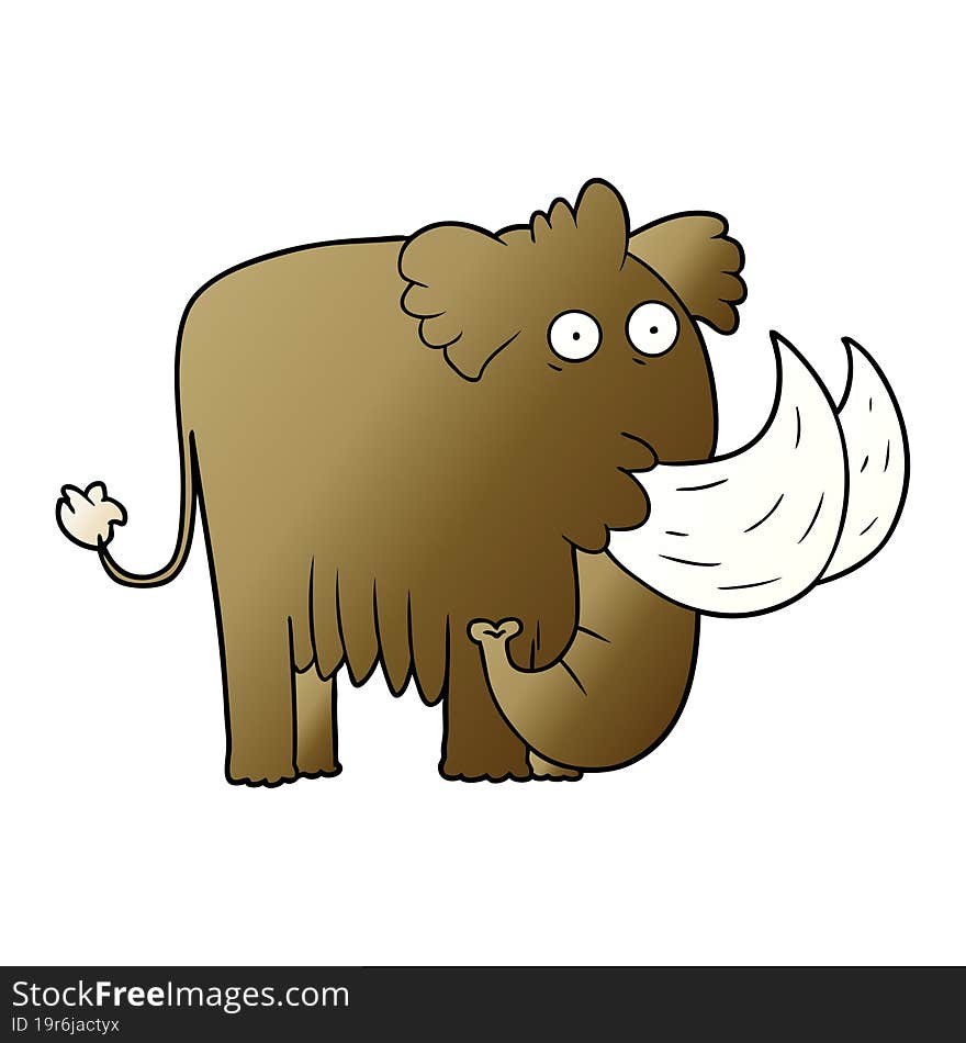 cartoon mammoth. cartoon mammoth