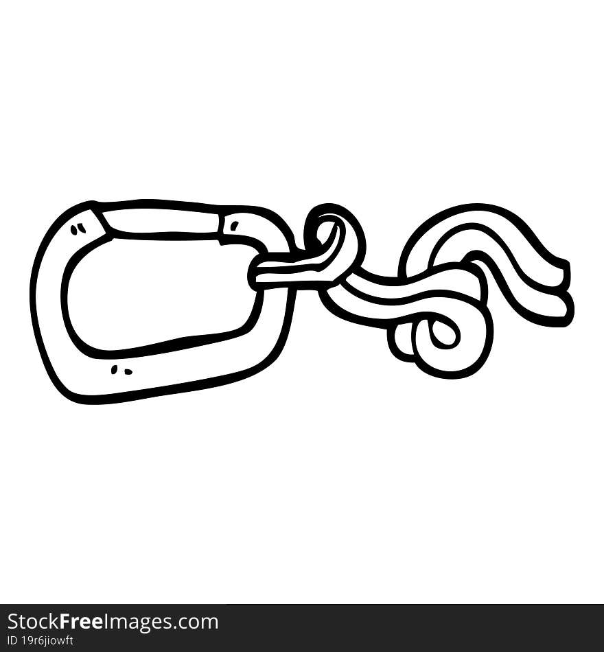 black and white cartoon clip and rope