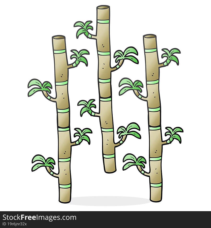 cartoon bamboo