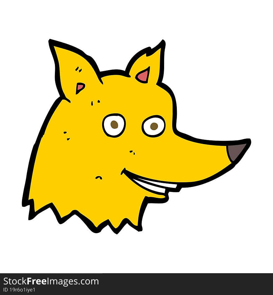 cartoon fox head