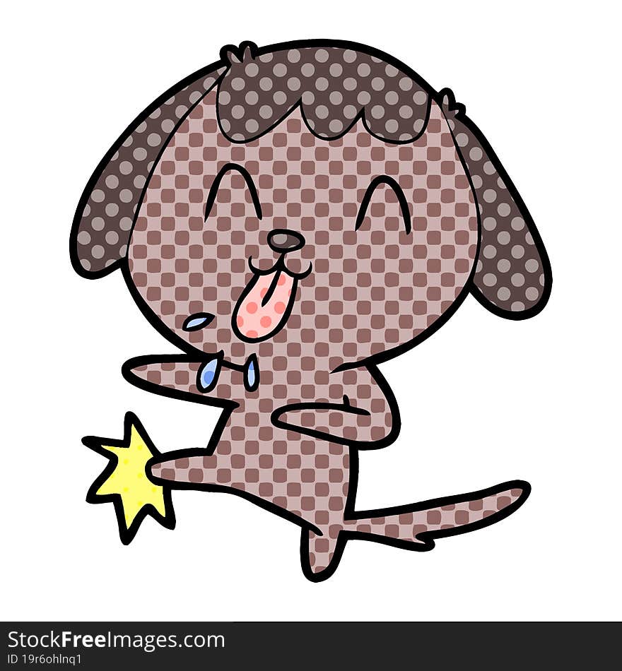 cute cartoon dog. cute cartoon dog