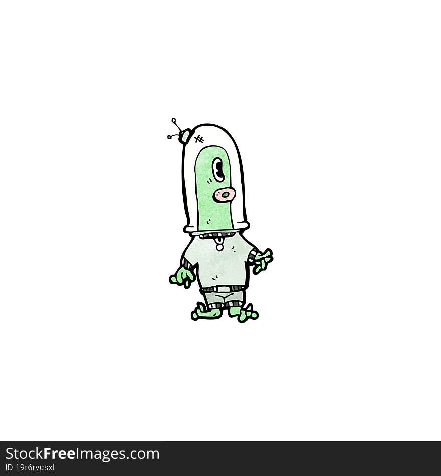 cartoon alien