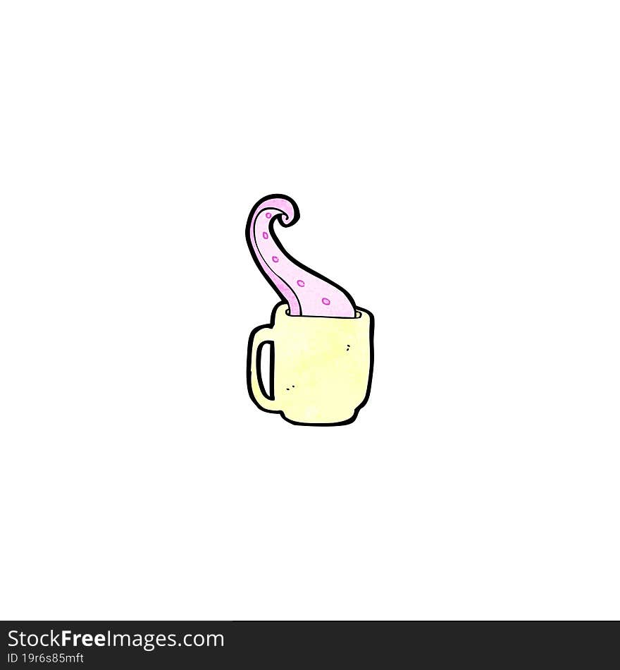 teacup tentacle cartoon