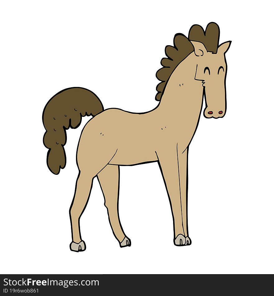 cartoon horse