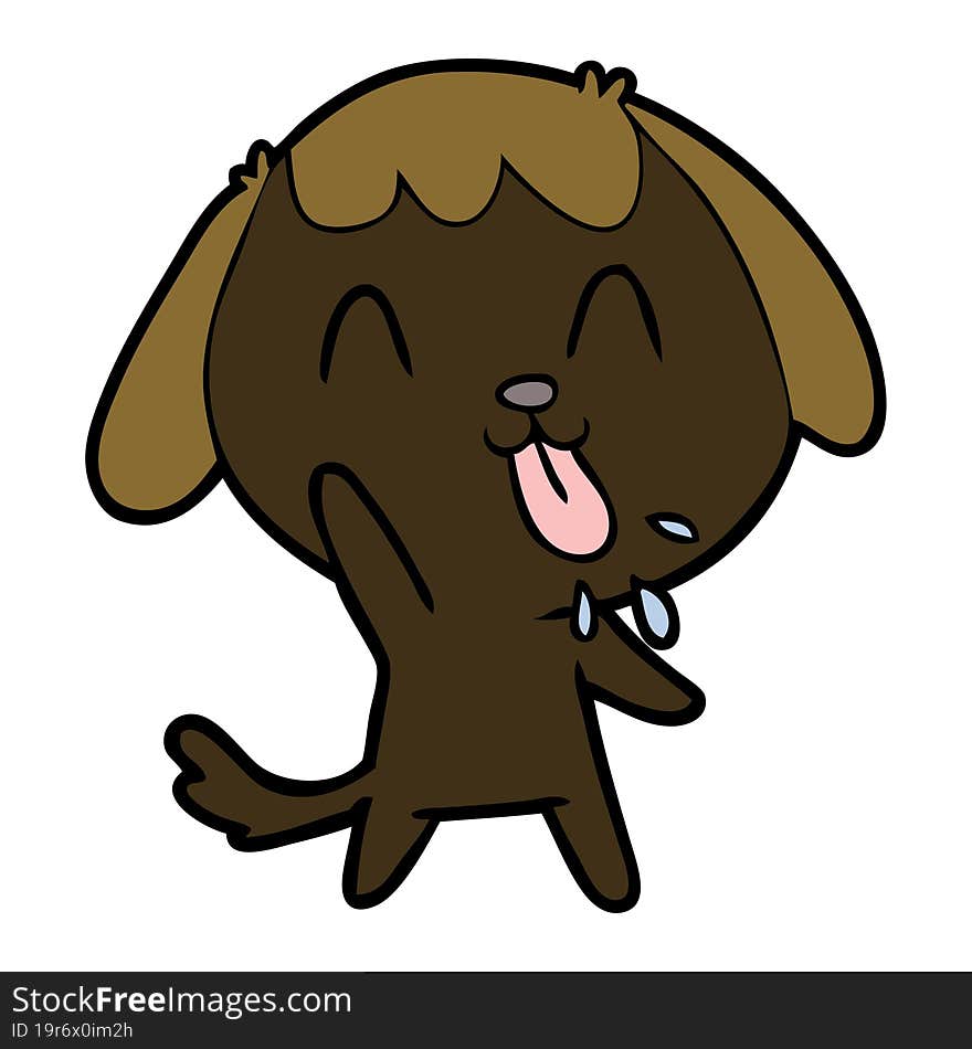 cute cartoon dog. cute cartoon dog