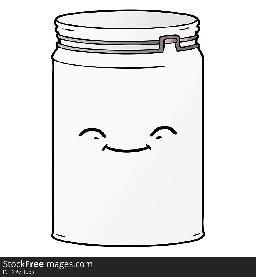 cartoon glass jar. cartoon glass jar