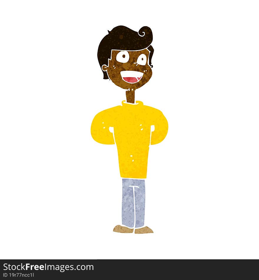 Cartoon Happy Man