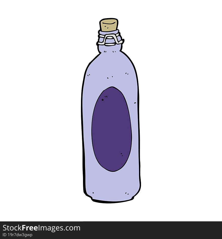 cartoon traditional bottle