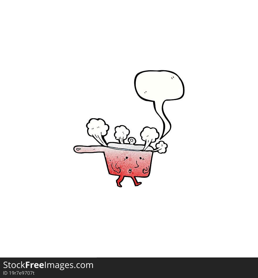 red hot saucepan cartoon