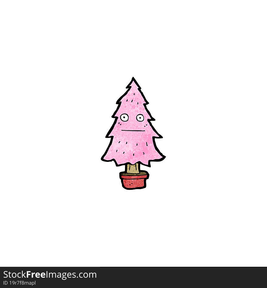 Cartoon Pink Tree