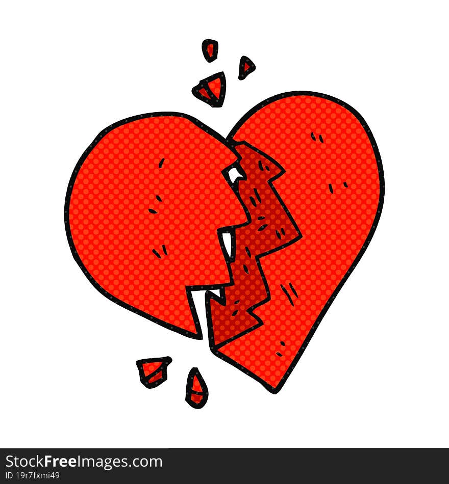 Cartoon Broken Heart