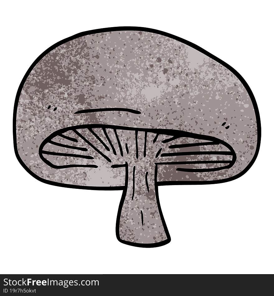 cartoon doodle mushroom