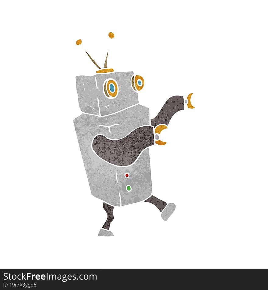 cartoon robot