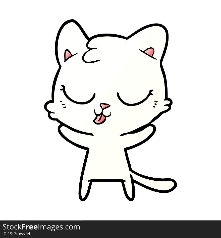 cute cartoon cat. cute cartoon cat