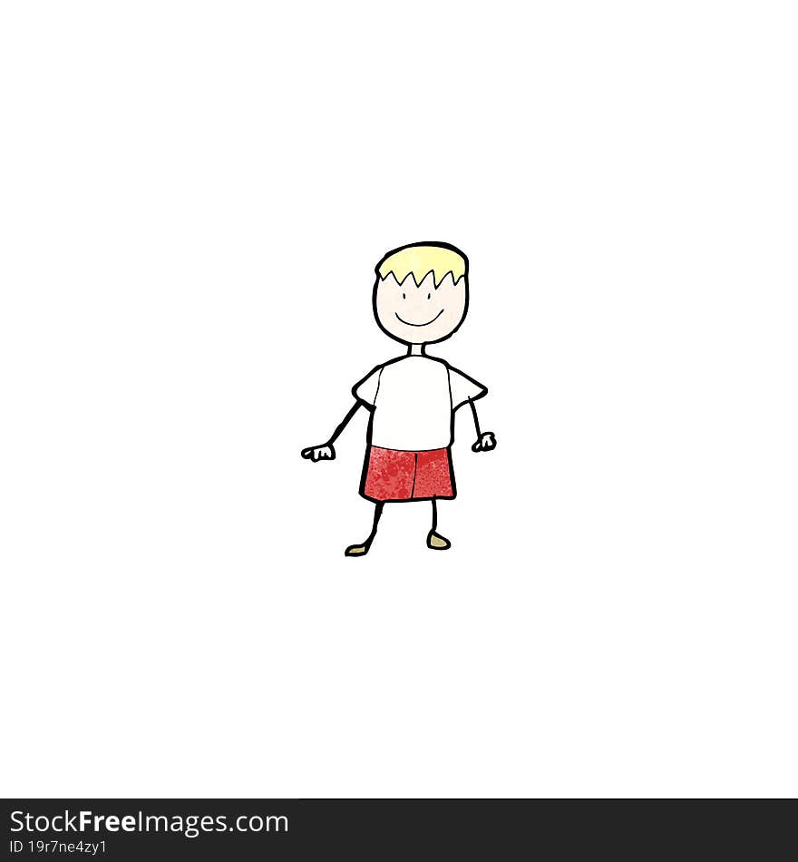 child\'s drawing of a boy