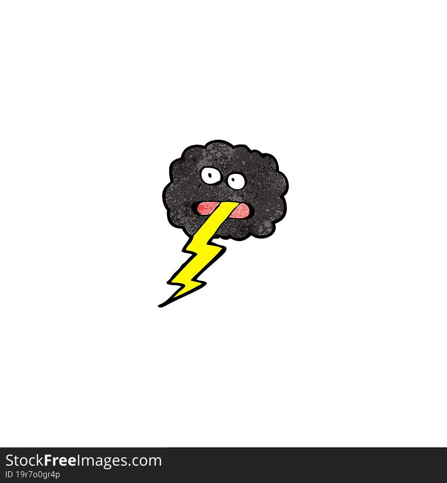 cartoon storm cloud