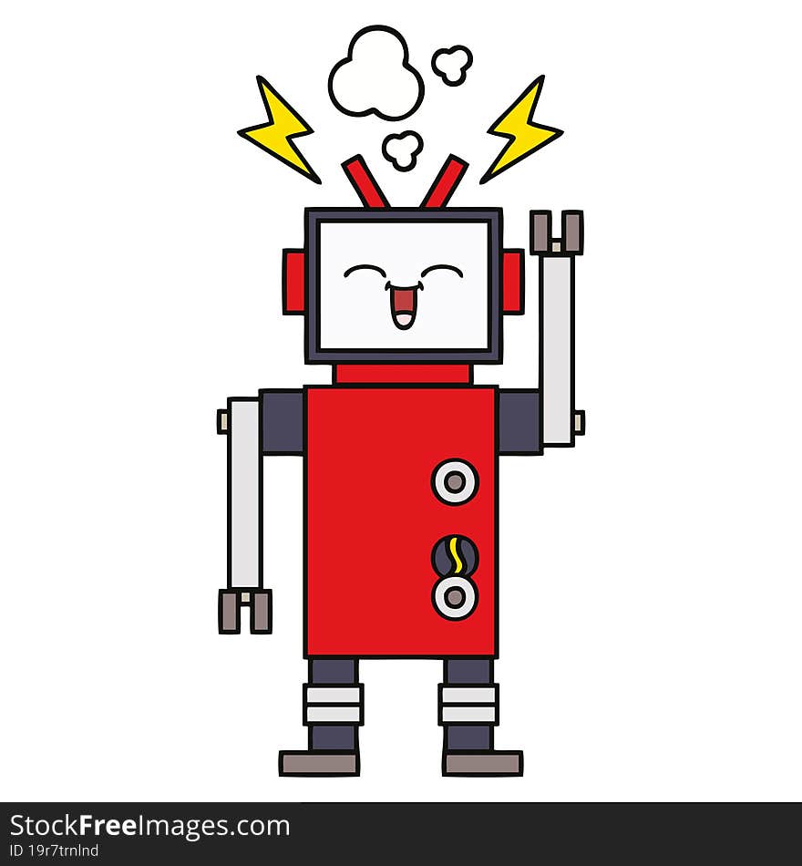 Cute Cartoon Robot