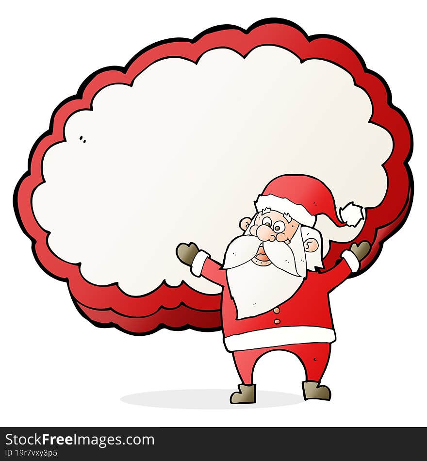 cartoon santa claus