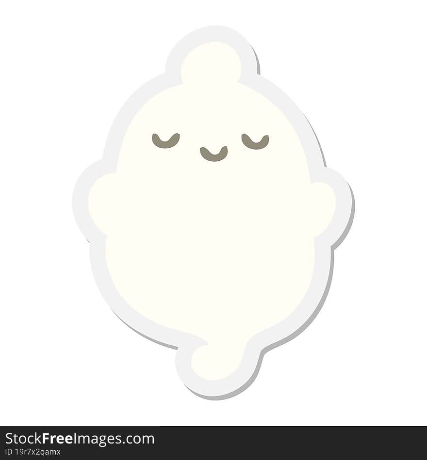 halloween ghost sticker