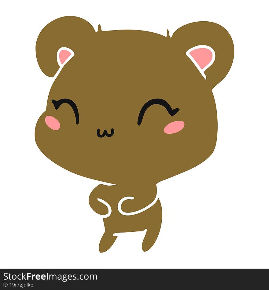 cartoon kawaii cute teddy bear