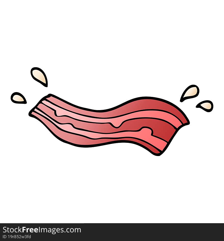 cartoon doodle bacon