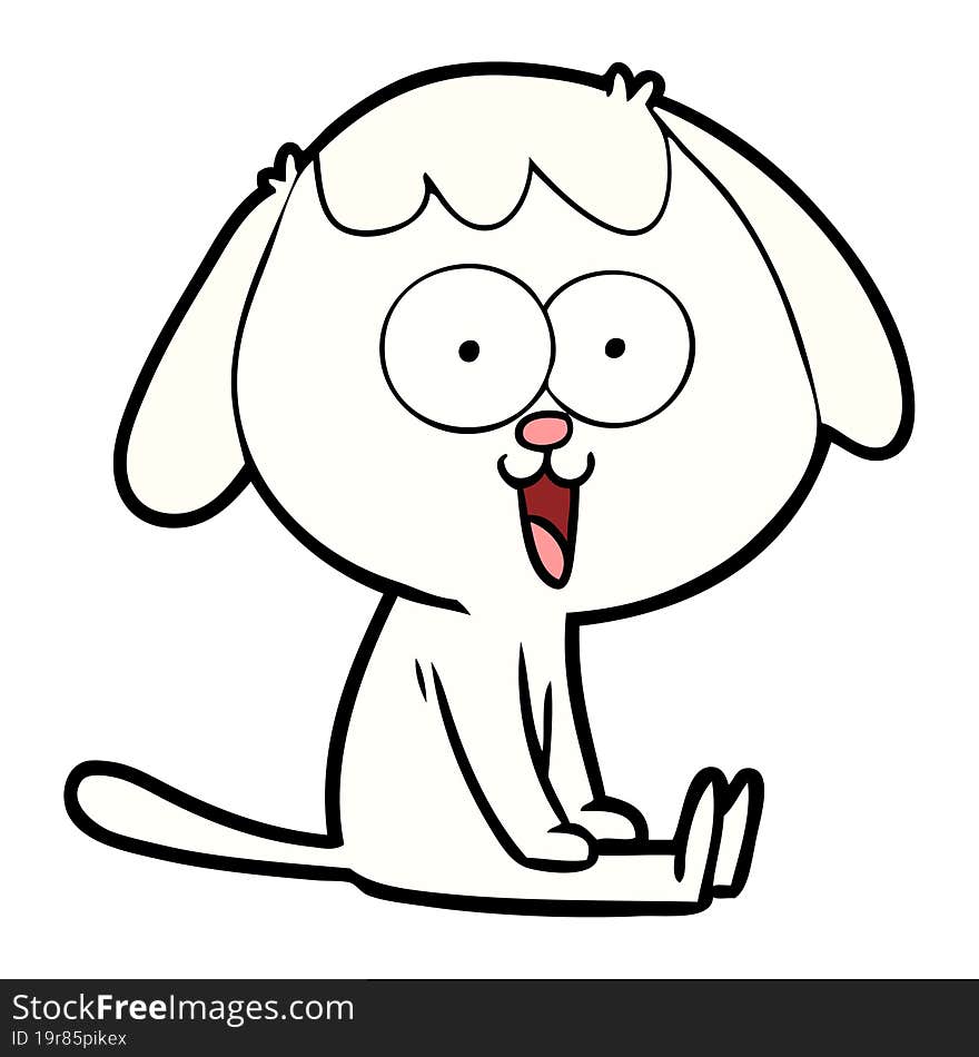 cute cartoon dog. cute cartoon dog