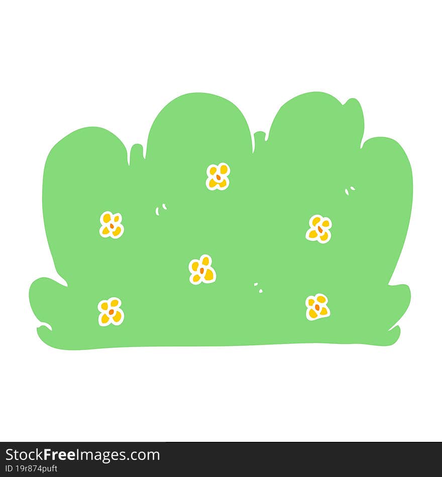 flat color style cartoon hedge