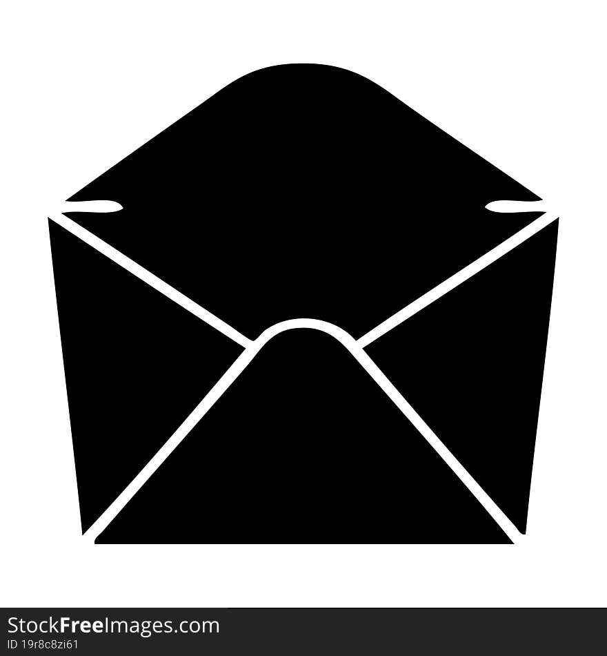 quirky flat symbol envelope