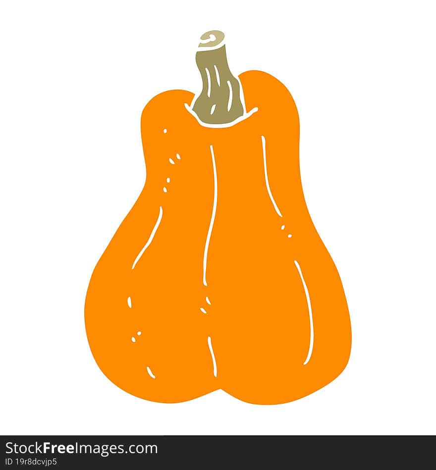 cartoon doodle butternut squash