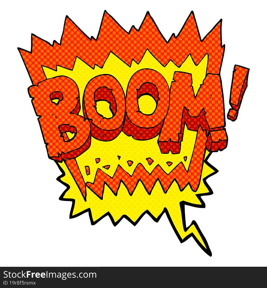 comic book speech bubble cartoon boom symbol