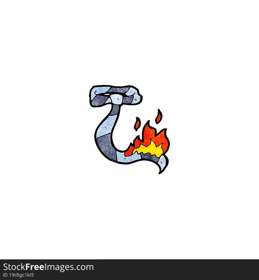 Burning Tie Cartoon