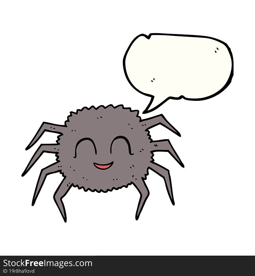 speech bubble cartoon spider