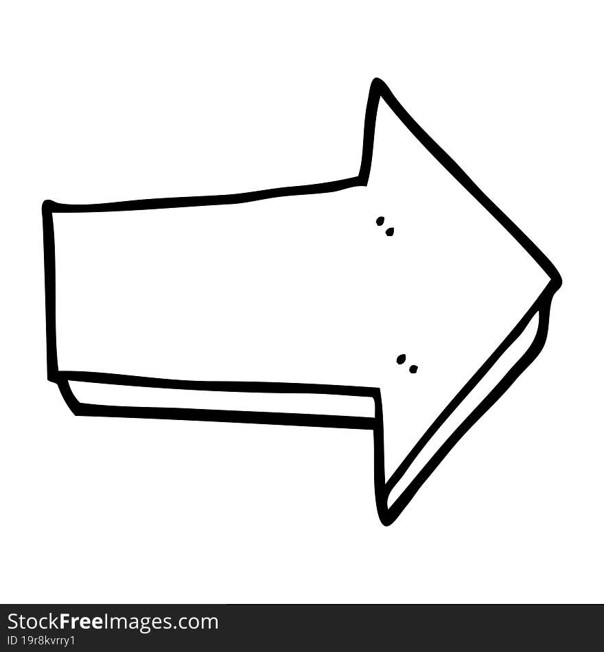 cartoon arrow