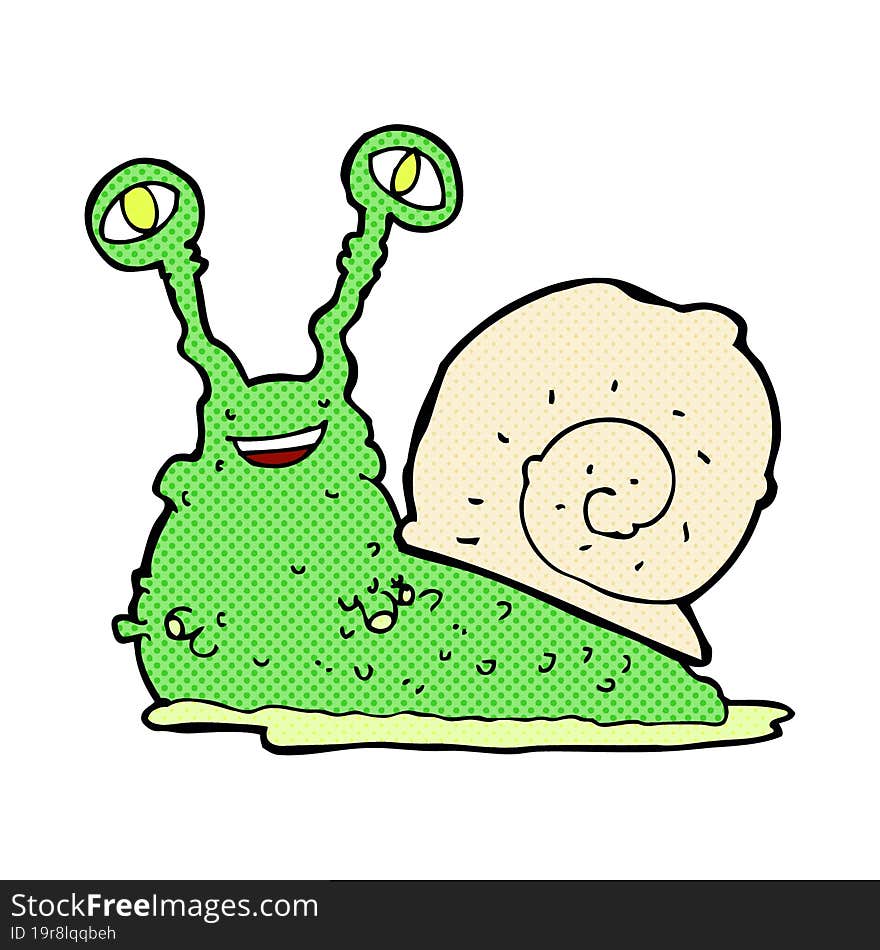 cartoon snail