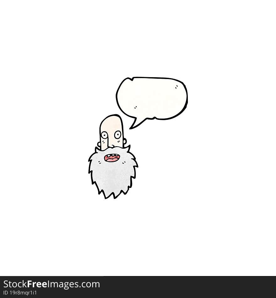 cartoon old man\'s face