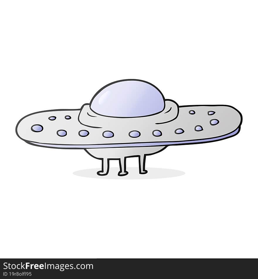 cartoon flying saucer