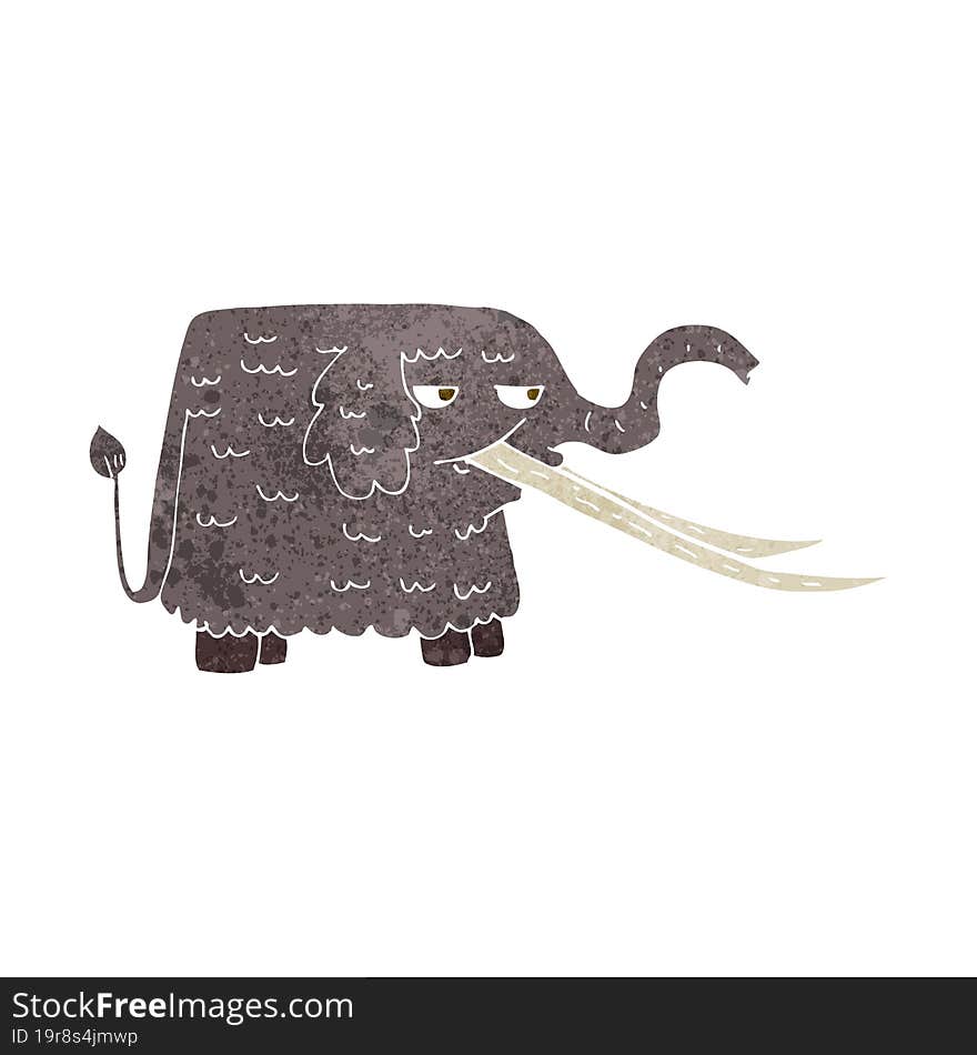 cartoon woolly mammoth