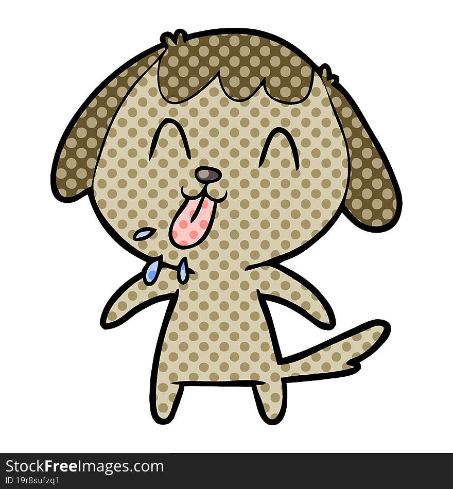 cute cartoon dog. cute cartoon dog