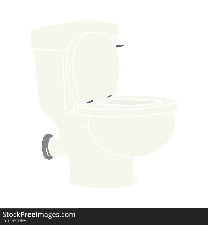 Cartoon Doodle Of A Bathroom Toilet