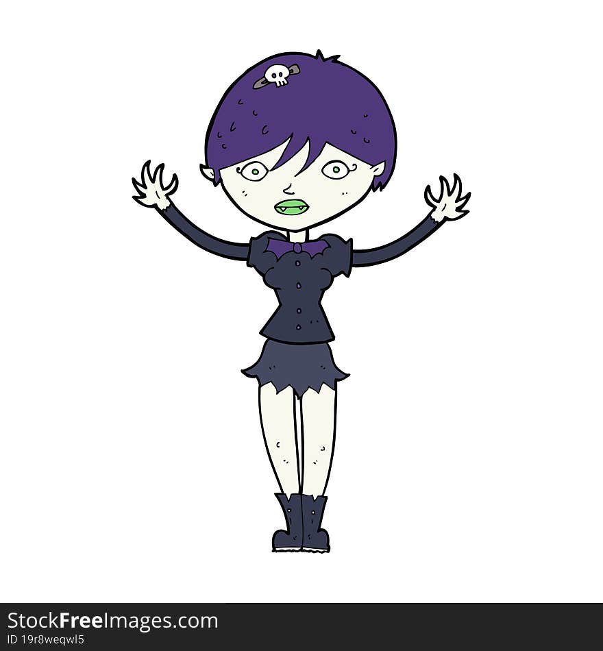 cartoon vampire girl