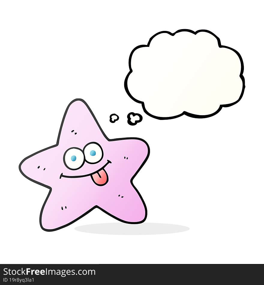 thought bubble cartoon starfish