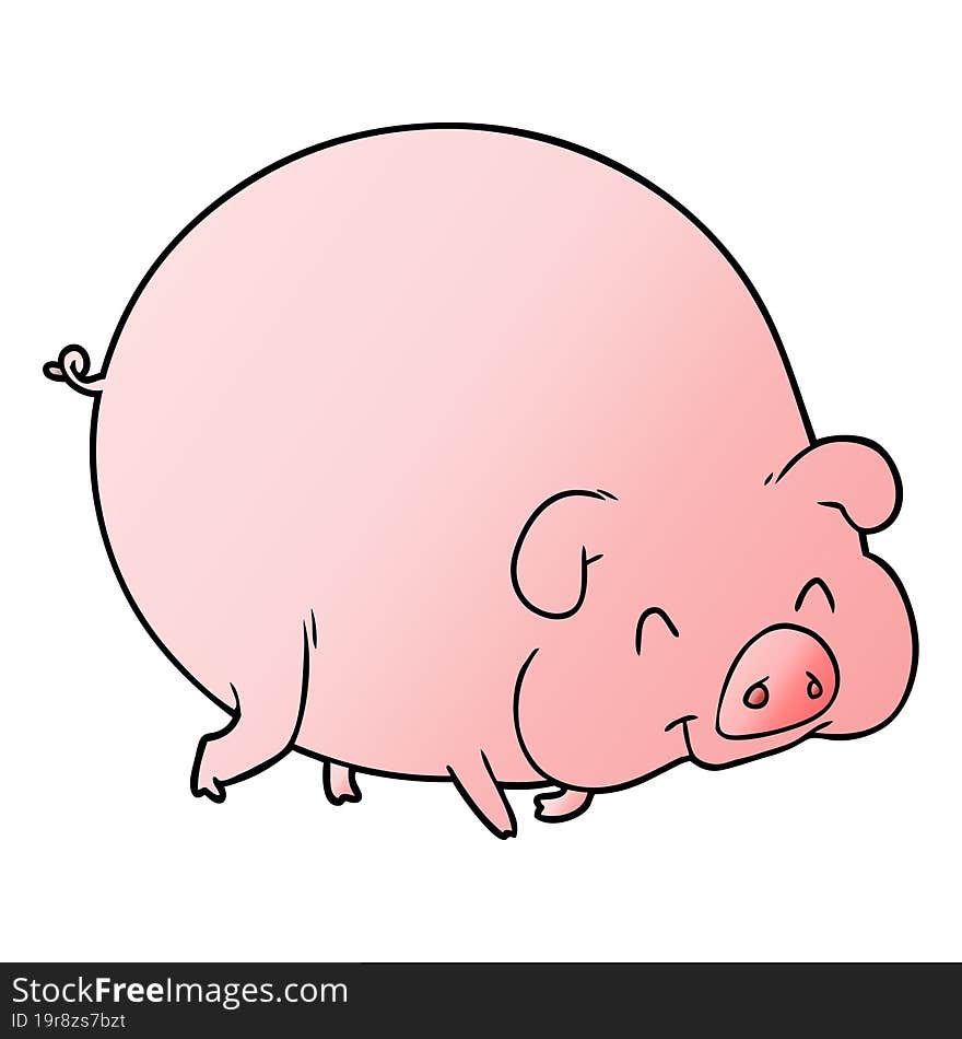 cartoon pig. cartoon pig