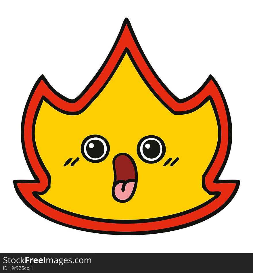 cute cartoon fire